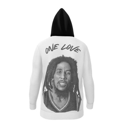 Limited Edition One Love: Bob Marley Hoodie White